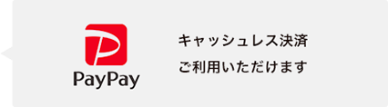 PAYPAYがご利用可能です